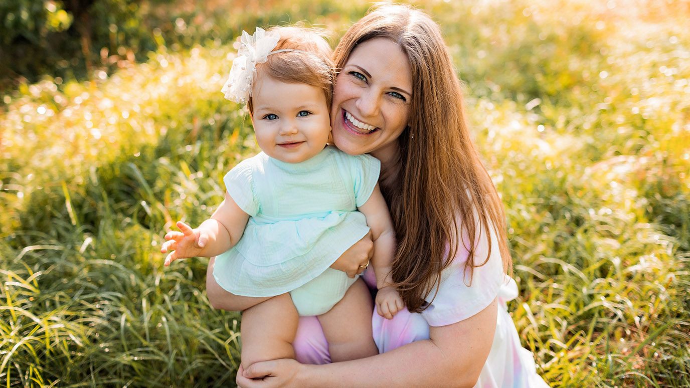 Two-time sarcoma survivor Nicole Body and her daughter, Aurora