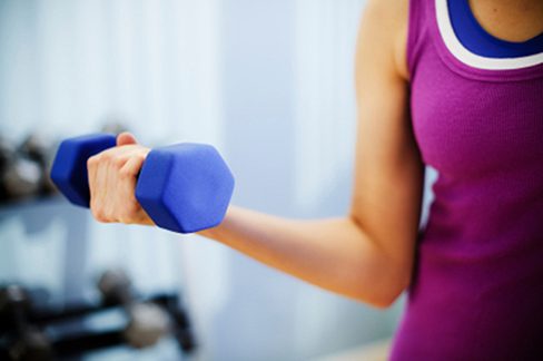 woman exercising