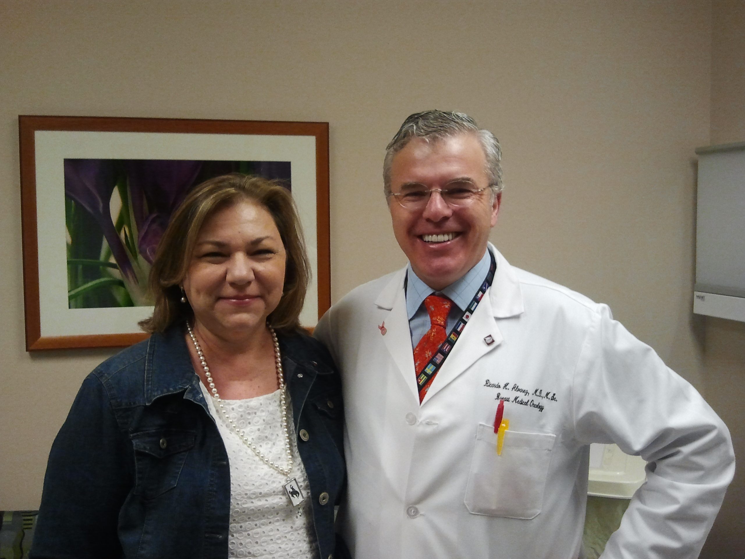 Terry Arnold with Ricardo Alvarez, M.D.
