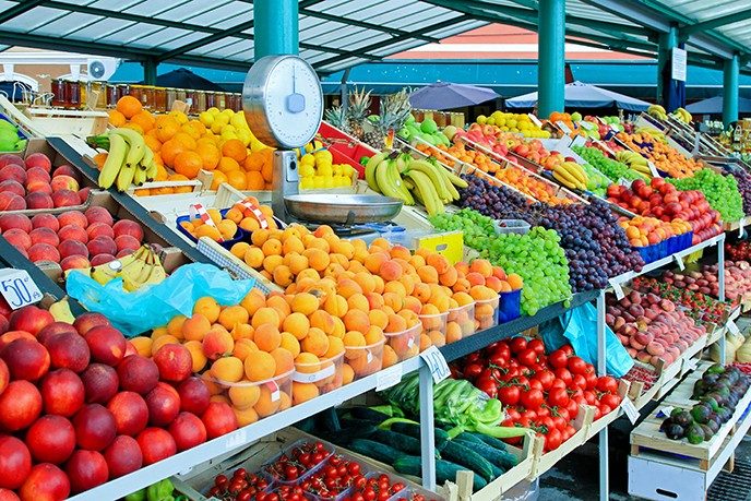 produce at a store