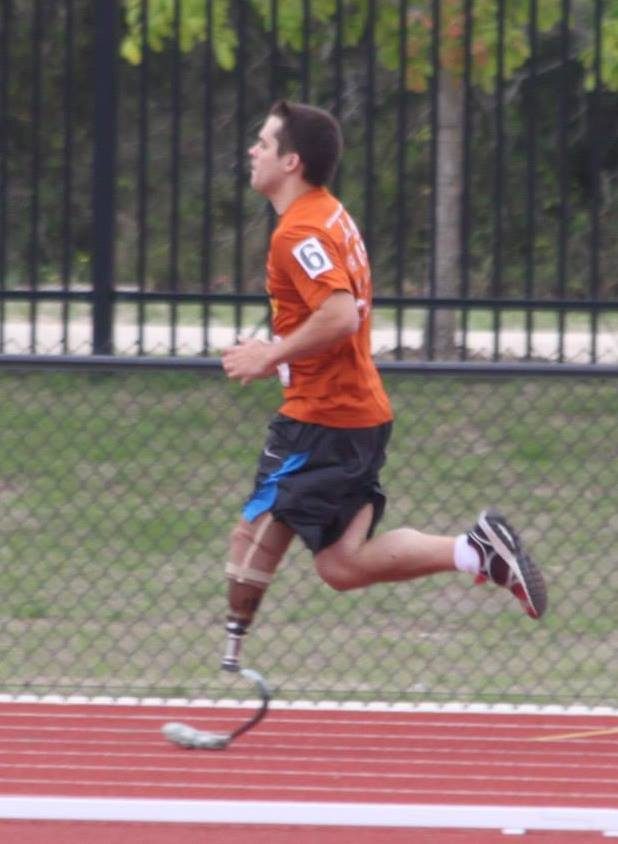 Childhood osteosarcoma survivor Anthony Quinn is now training for the U.S. Paralympics.