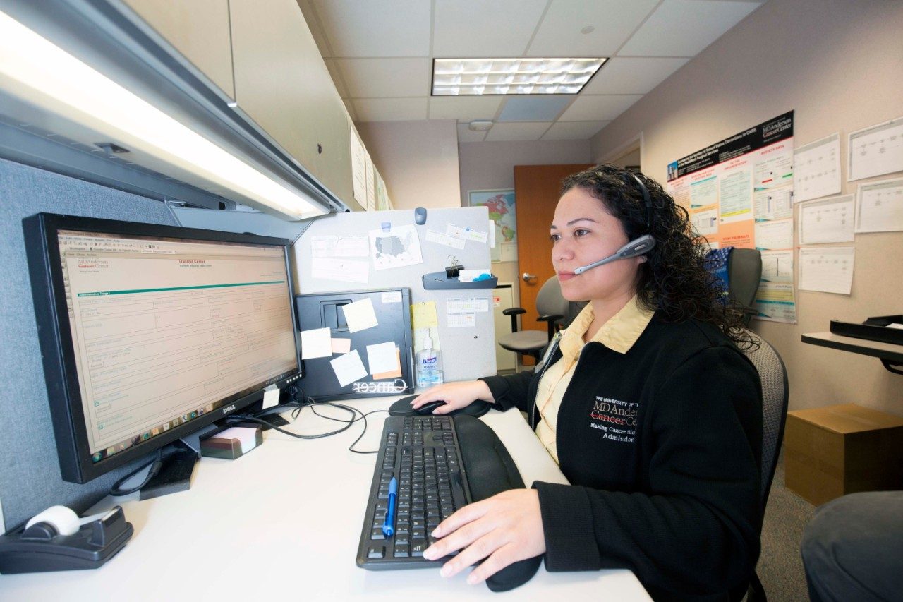 Learn what patient services representatives do at MD Anderson.
