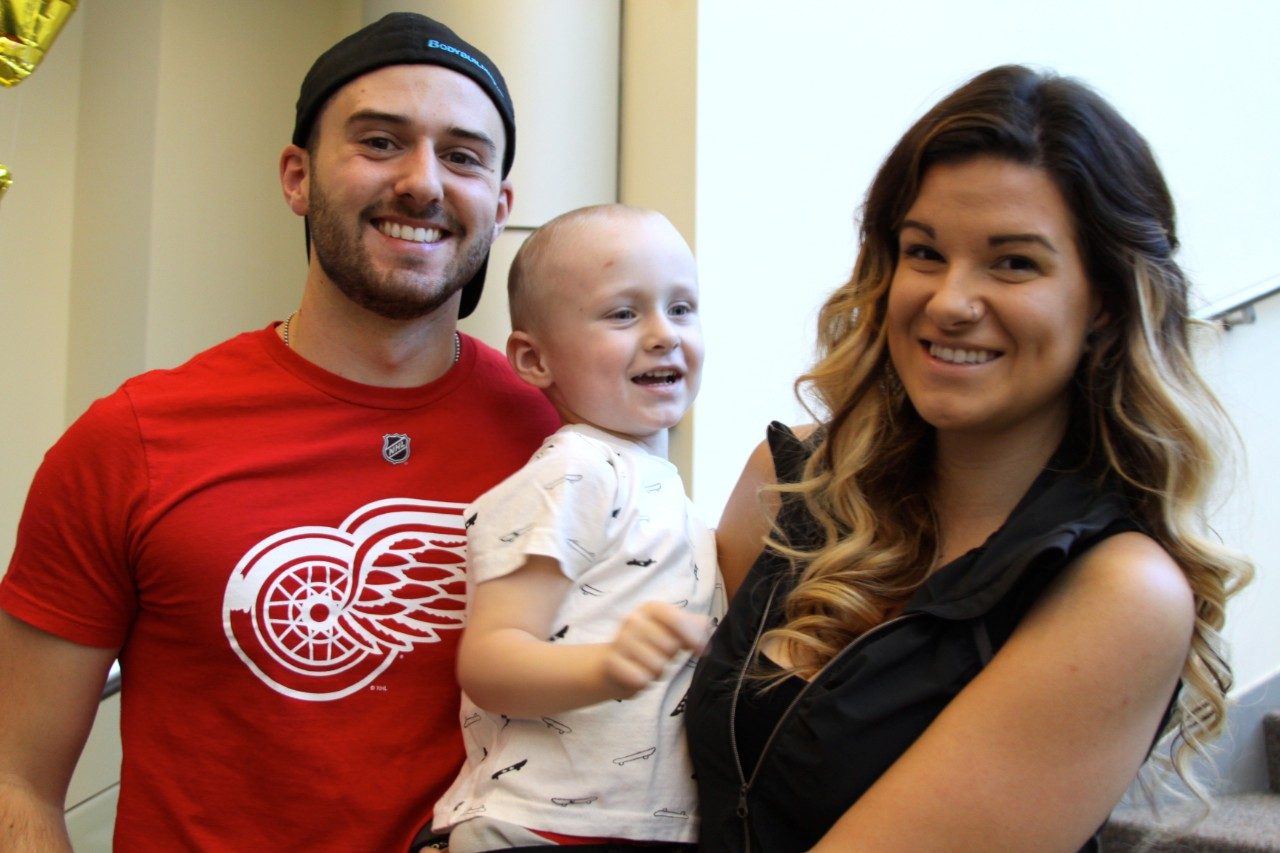 Candian Mason Macri traveled to MD Anderson to receive rhabdomyosarcoma treatment at the Proton Therapy Center.