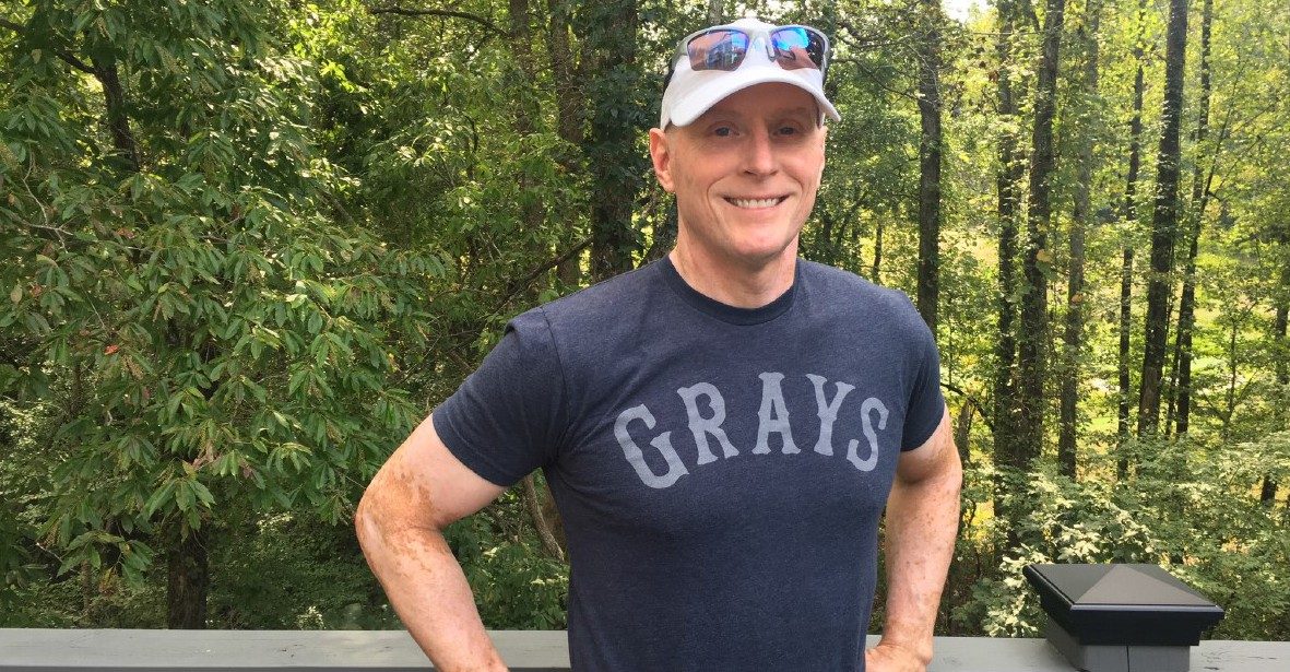 Melanoma survivor Steve Hamilton