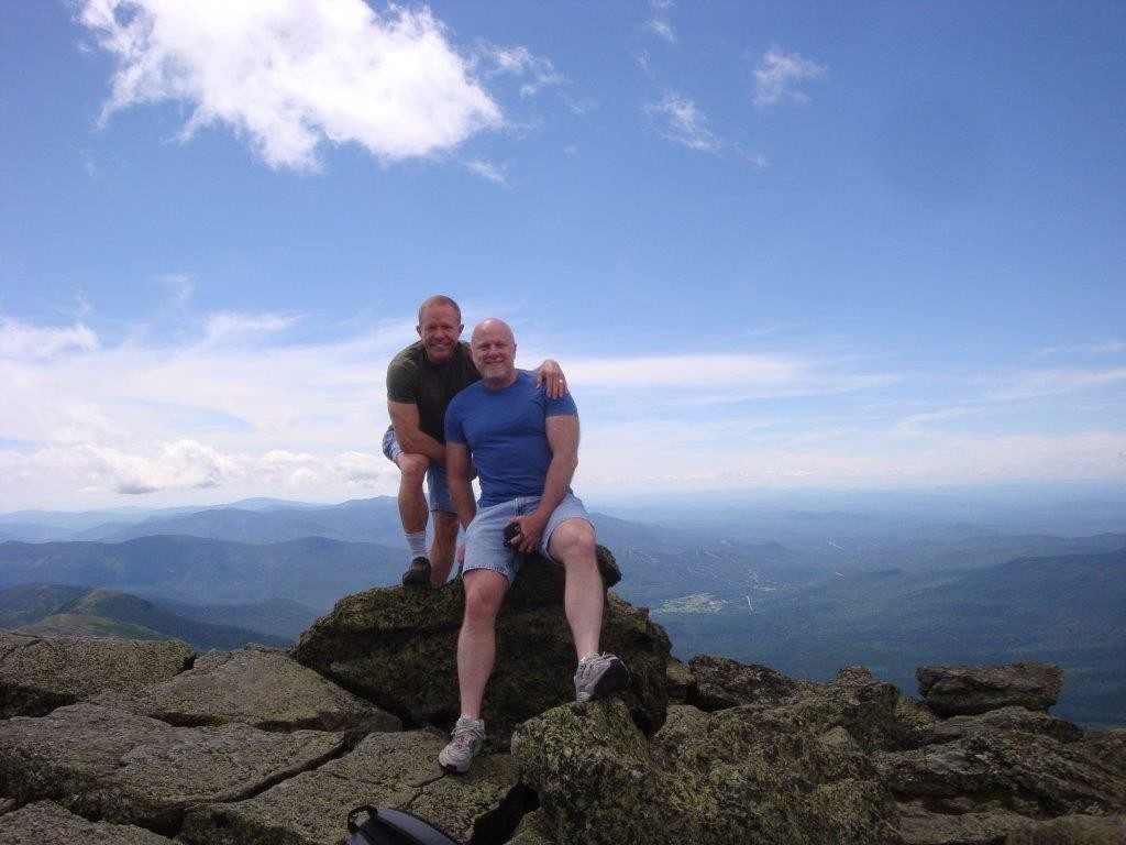 Matthew B. Johnson (R) with his partner, Kenneth Holder