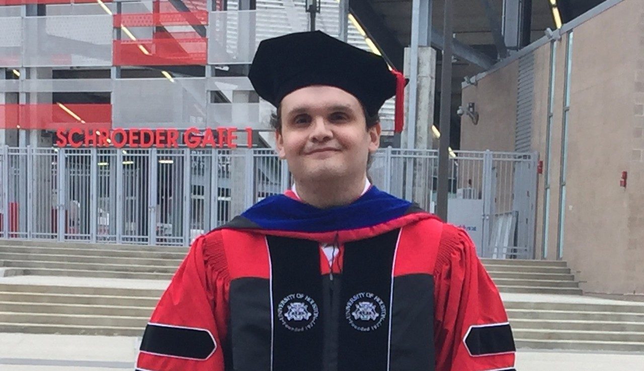 Neurofibromatosis survivor Andrew Joseph Pegoda, Ph.D.