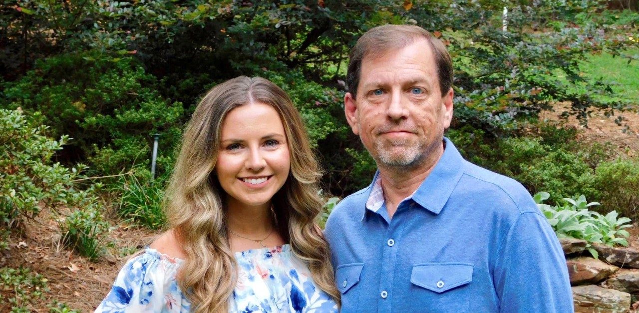 Esophageal cancer survivor Michael Kraft and his daughter, Katie
