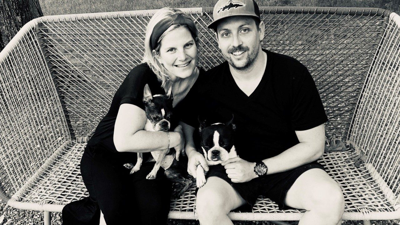 Li-Fraumeni syndrome survivor Lainie Jones with her husband, Joseph