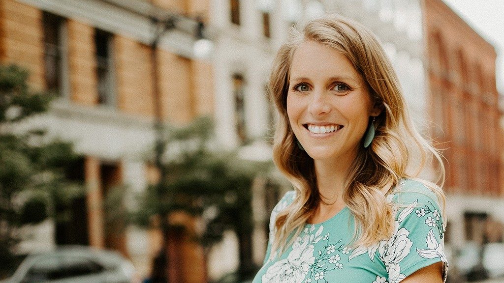 Stomach cancer survivor Emily Aldrich