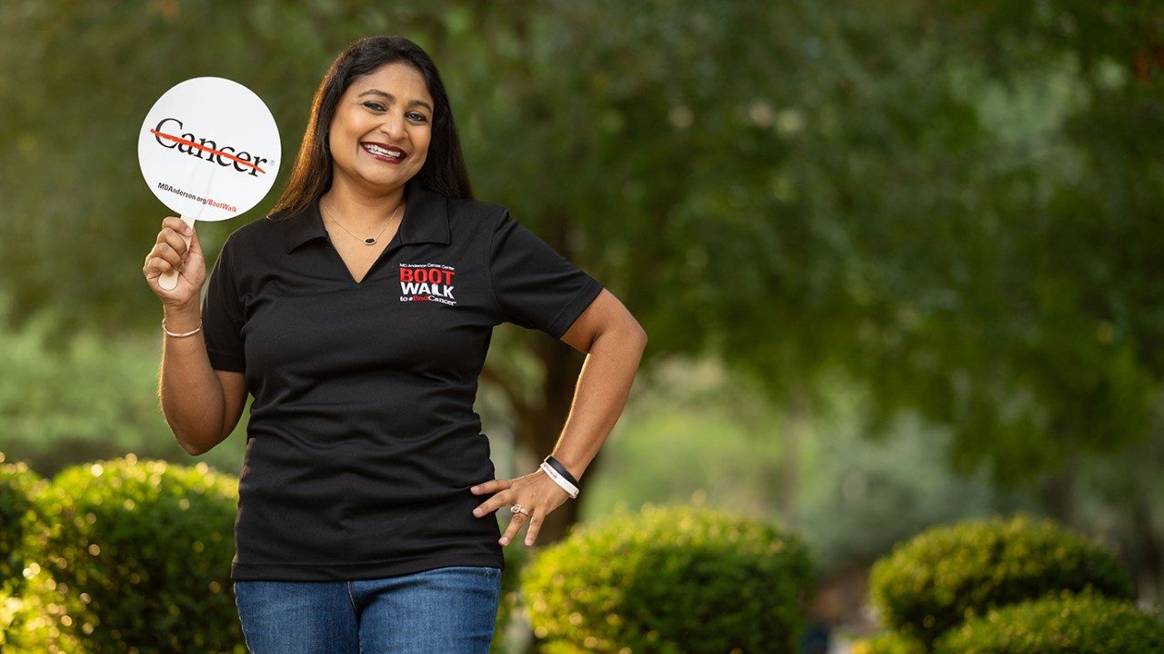 Breast cancer survivor and donor Binsu Oommen