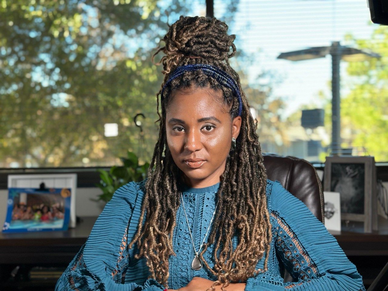 Image of Najaah Murray sitting in her office