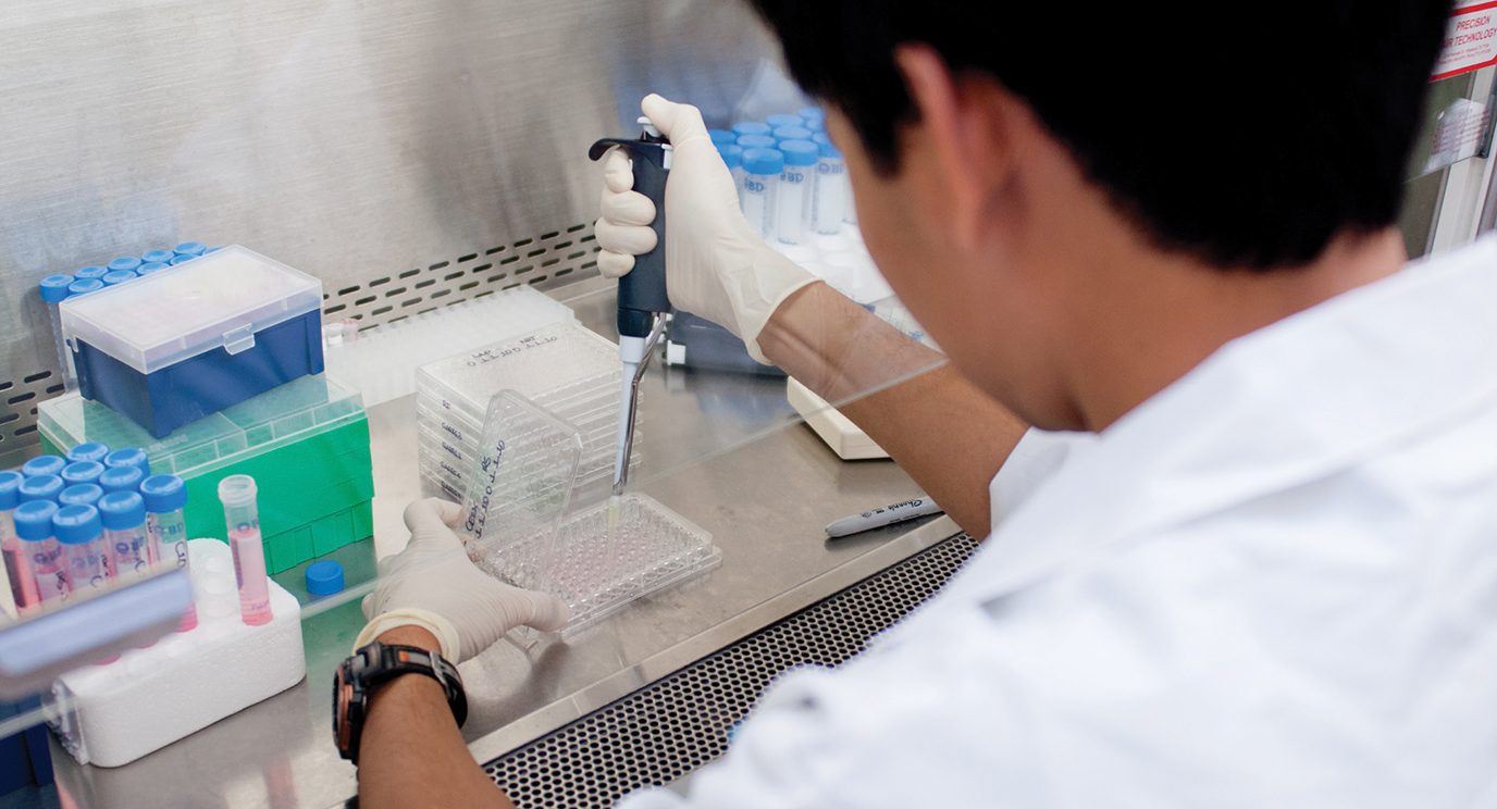researcher in lab