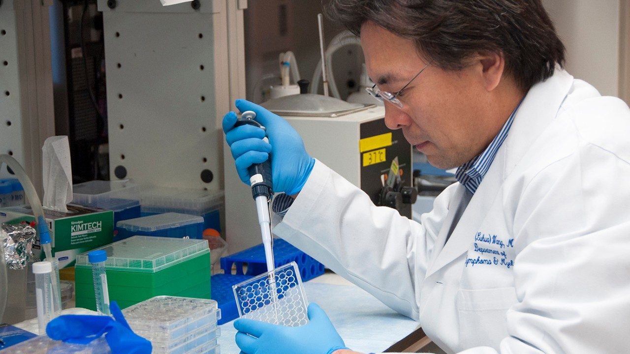 Michael Wang, M.D., is a professor of Lymphoma and Myeloma and a co-leader of the B-Cell Lymphoma Moon Shot™. 