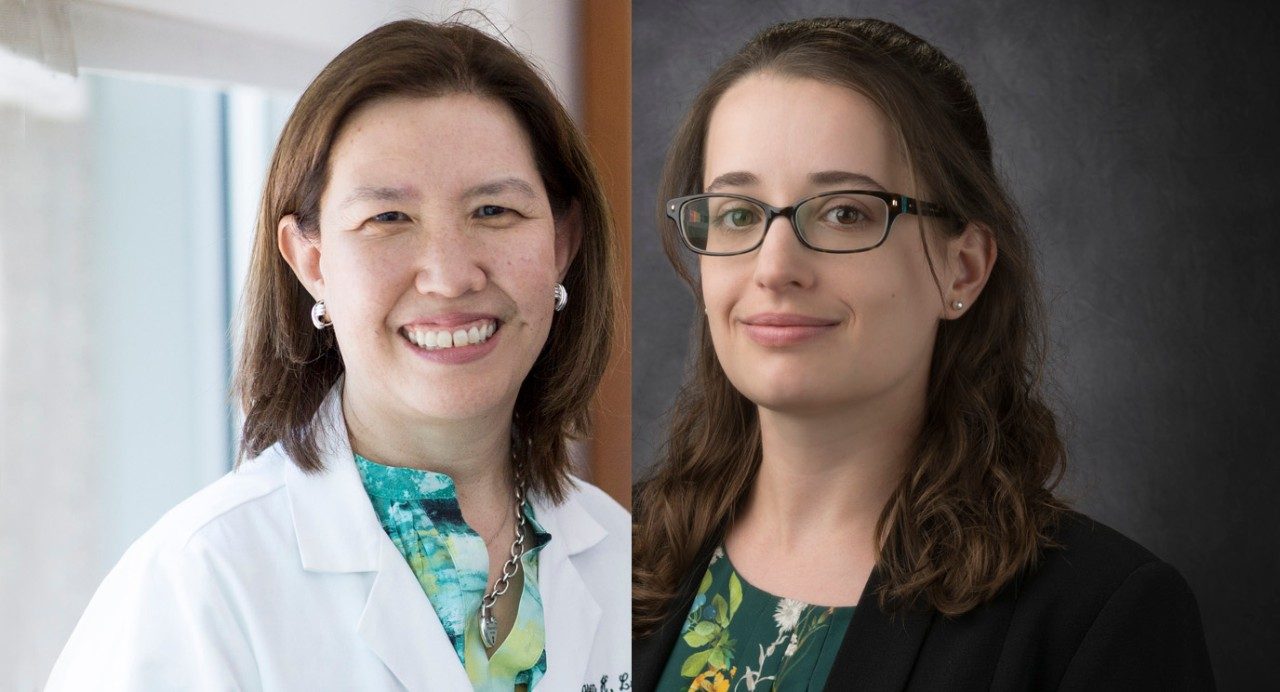 Dr. Karen Lu and genetic counselor Erica Bednar