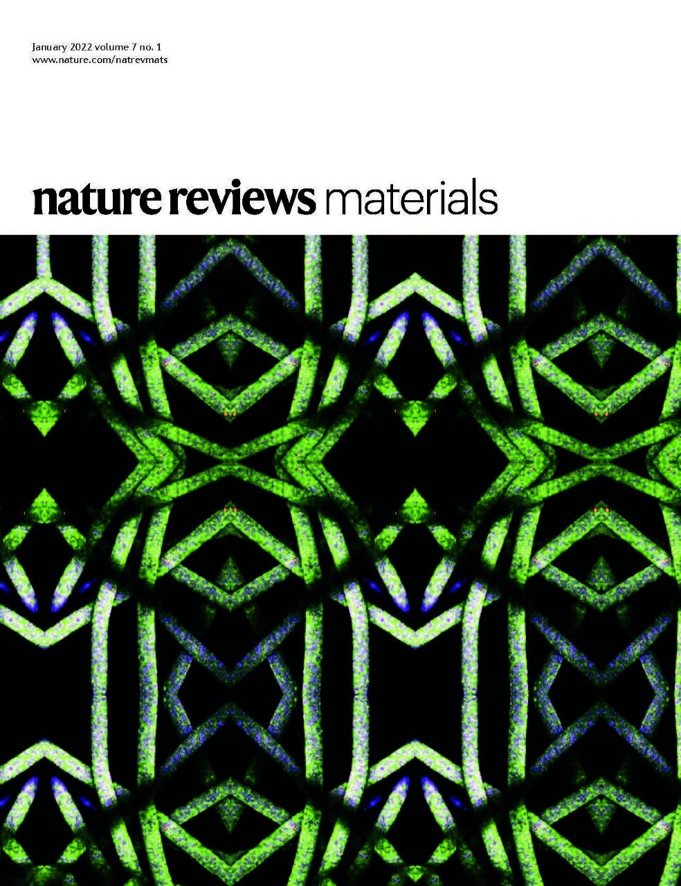 Cover, Nature Reviews Materials, Volume 7 Issue 1, January 2022