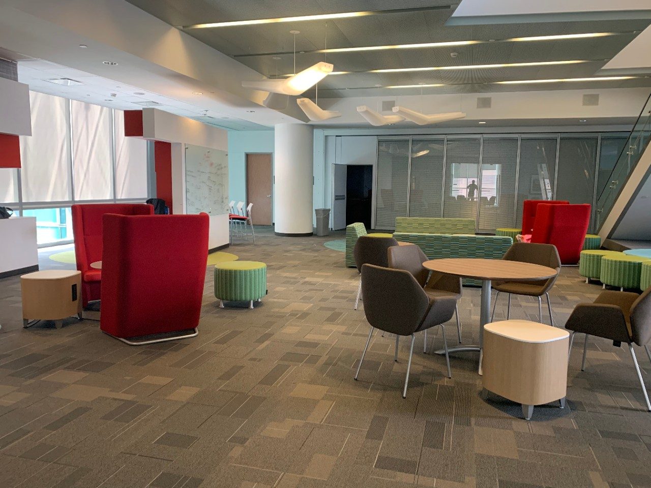 Room with tables and chairs