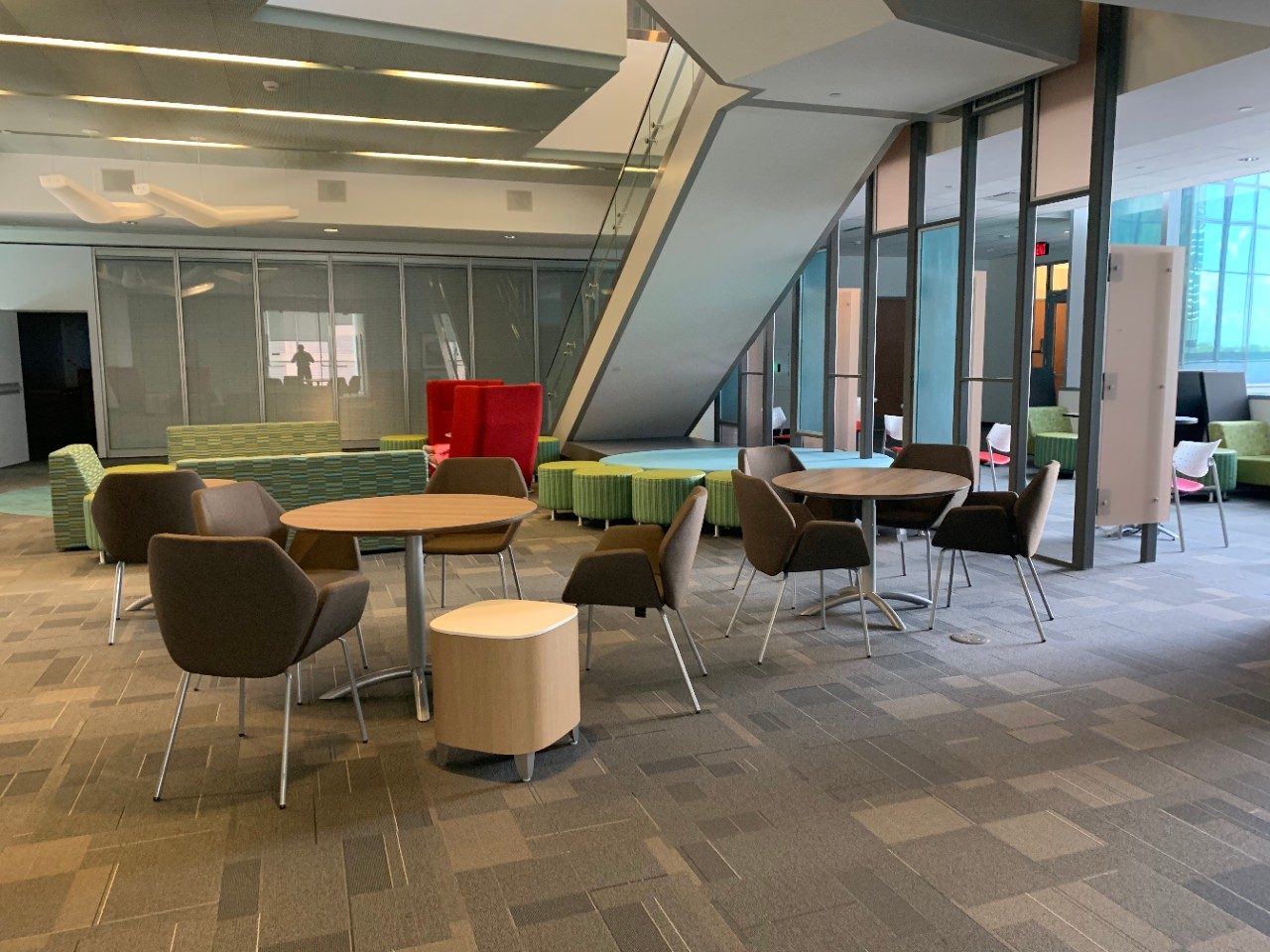 Room with tables and chairs