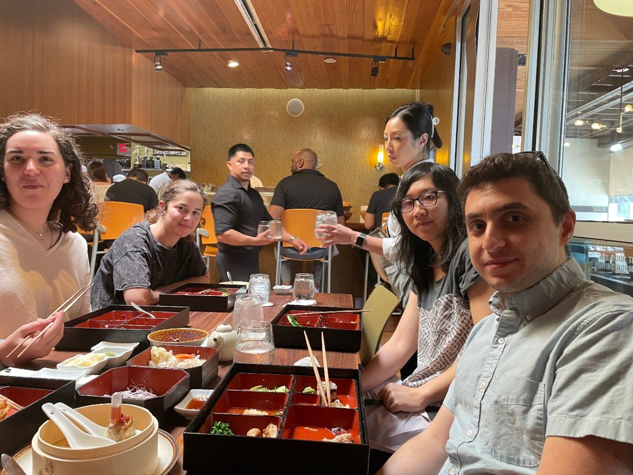 People sitting around a table at Kata Robata