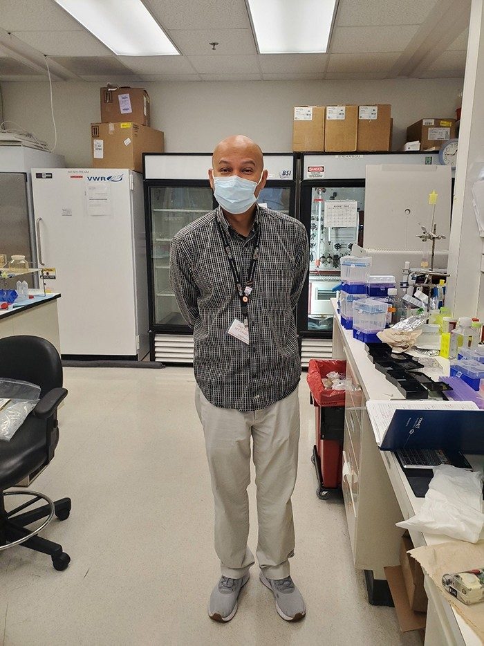 Zamal in the lab