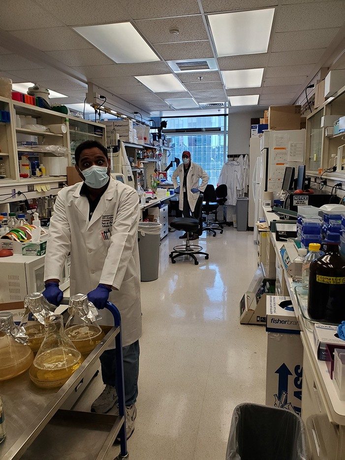 Aleem and Todd in the lab