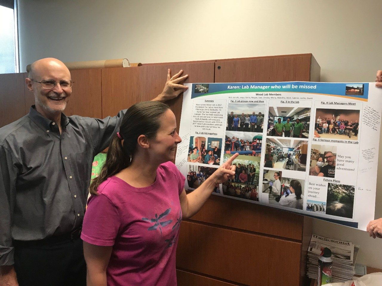 Poster Commemorating Karen's Life in the Lab